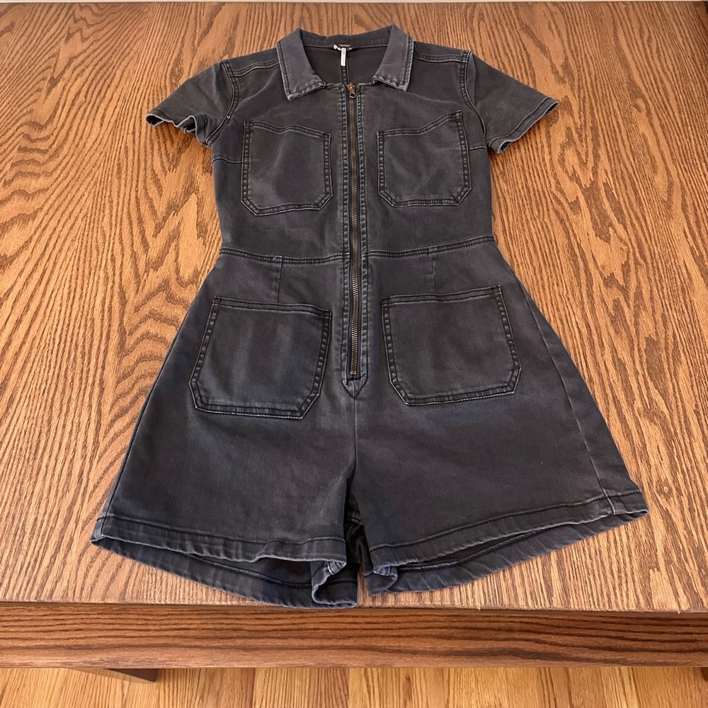 Free people denim romper